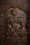 Drevený panel Budha z mangového dreva