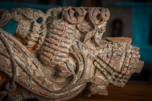 Antik green drevený fragment - Rôzne - Indický nábytok a bytové doplnky - Colony