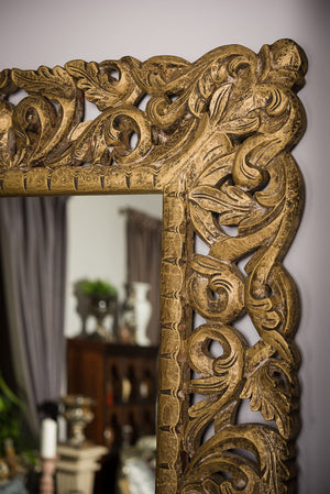 Zlaté zrkadlo Chola - Zrkadla - Indický nábytok a bytové doplnky - Colony
