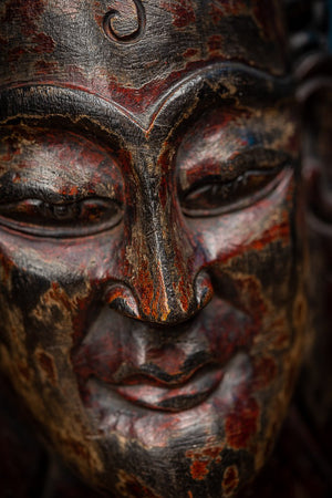 Drevená maska Nepál