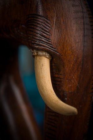 Veľký drevený slon - rosewood