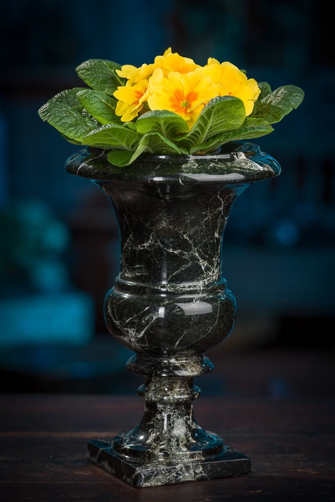 Čierna mramorová váza - Vazy, misky - Indický nábytok a bytové doplnky - Colony