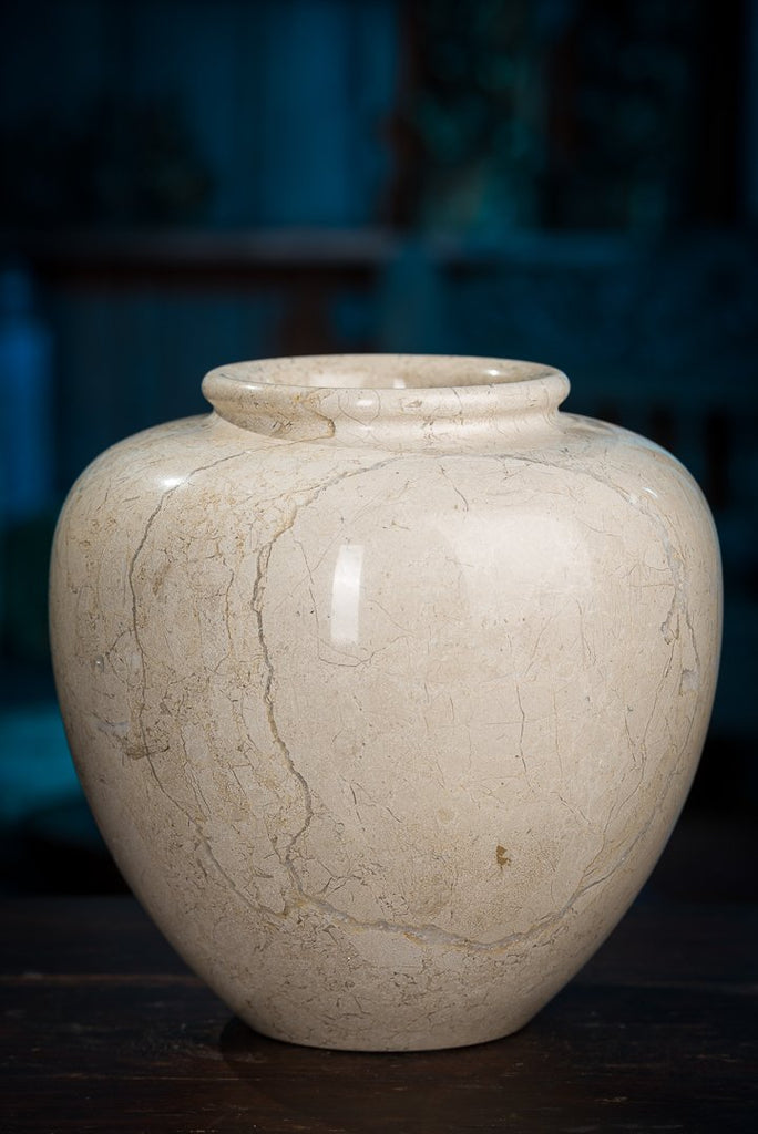 Mramorová váza II - Vazy, misky - Indický nábytok a bytové doplnky - Colony