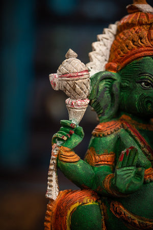 Maľovaný Ganesha III