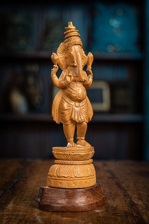 Drevený Ganesha