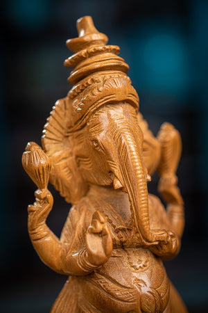 Drevený Ganesha