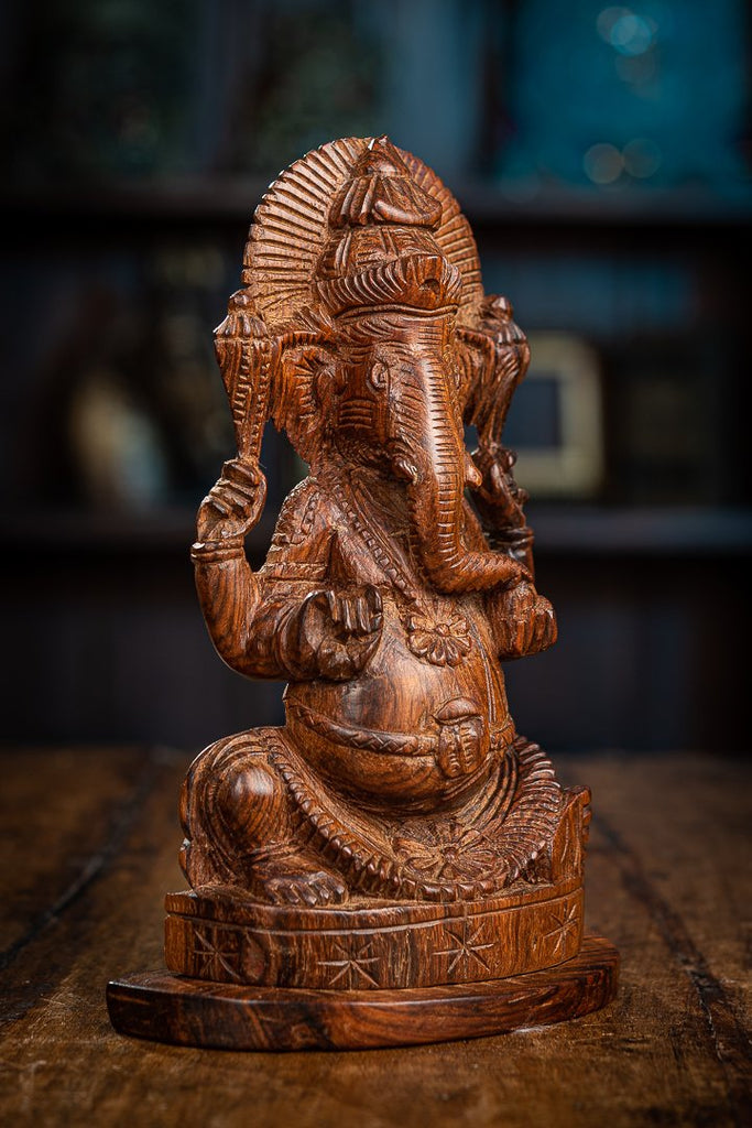 Drevený Ganesha
